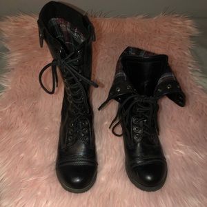 Black Combat boots